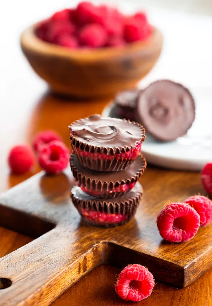 Raspberry Chocolate Cups Raspberry Chocolate Cups