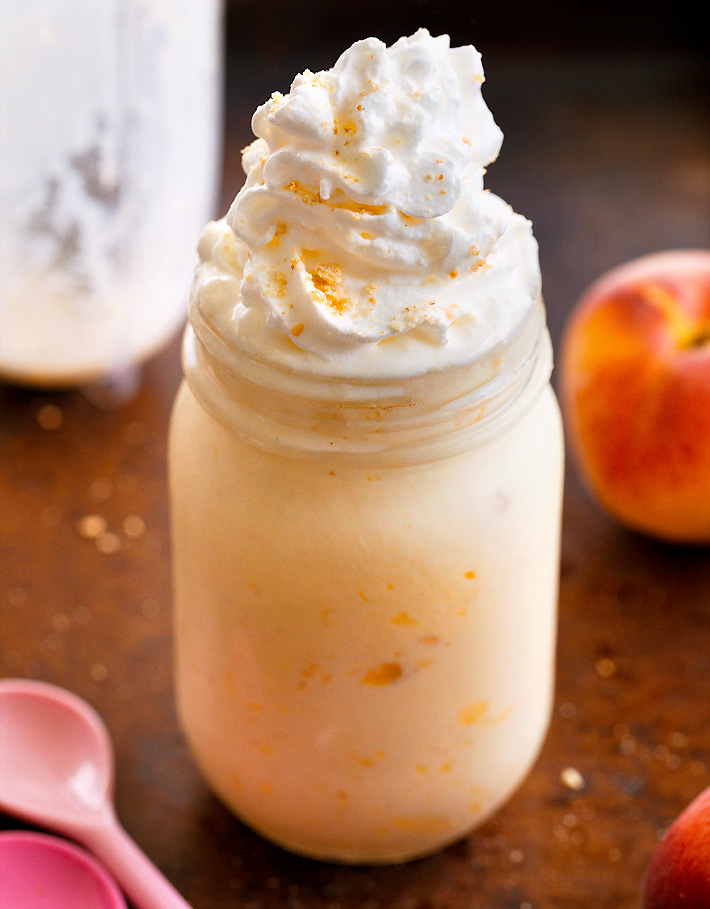 Healthy Peach Milkshake Healthy Peach Milkshake