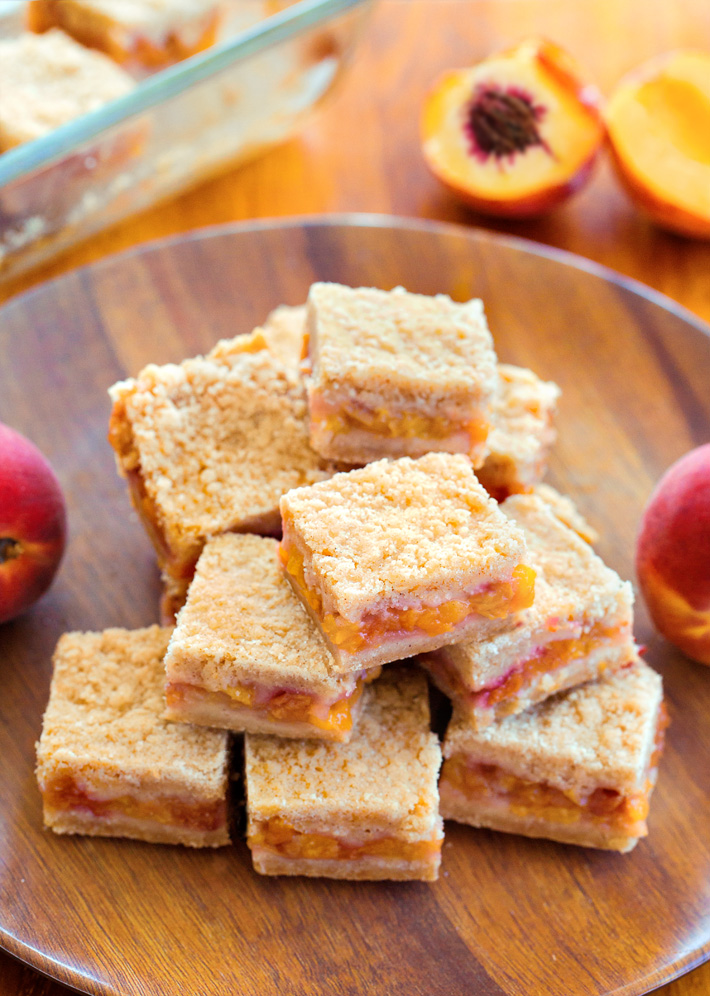 Peach Crumble Bars Peach Crumble Bars
