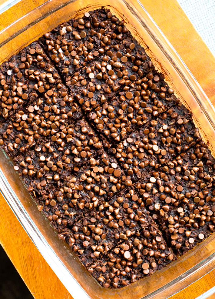 Fudge Brownie Baked Oats Fudge Brownie Baked Oats