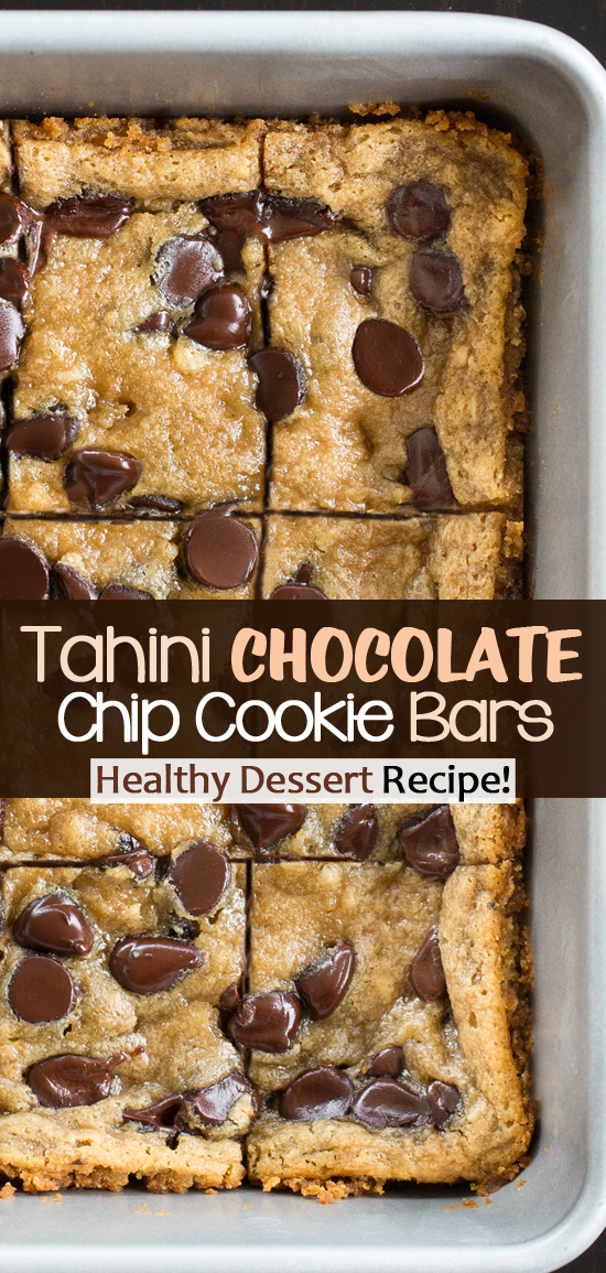 Chocolate Chip Tahini Squares - Snack Bars Chocolate Chip Tahini Squares - Snack Bars
