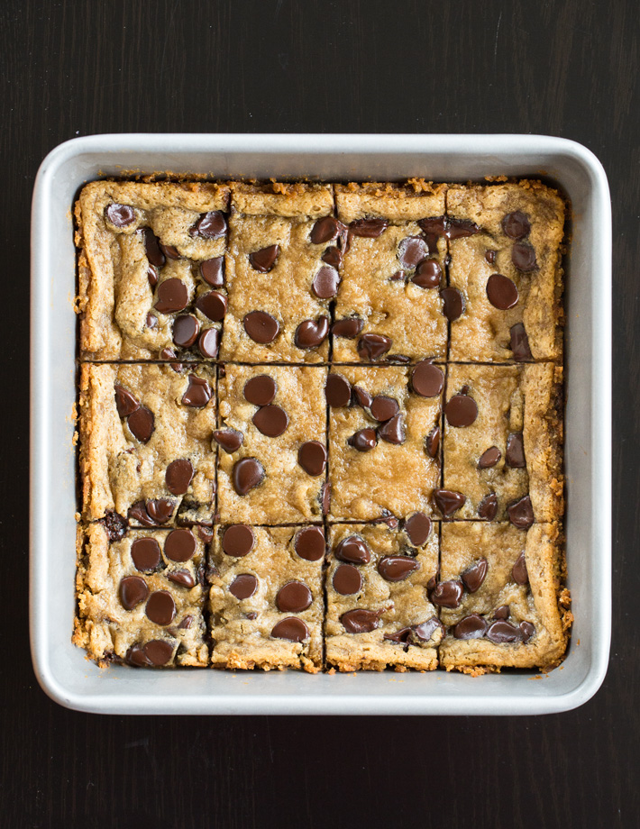 Tahini Chocolate Chip Cookie Bars Tahini Chocolate Chip Cookie Bars