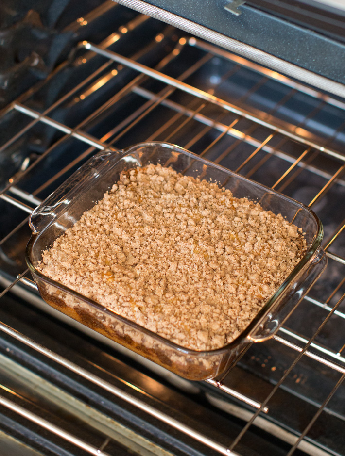 Baked Coffee Swirl Cake In Oven Baked Coffee Swirl Cake In Oven