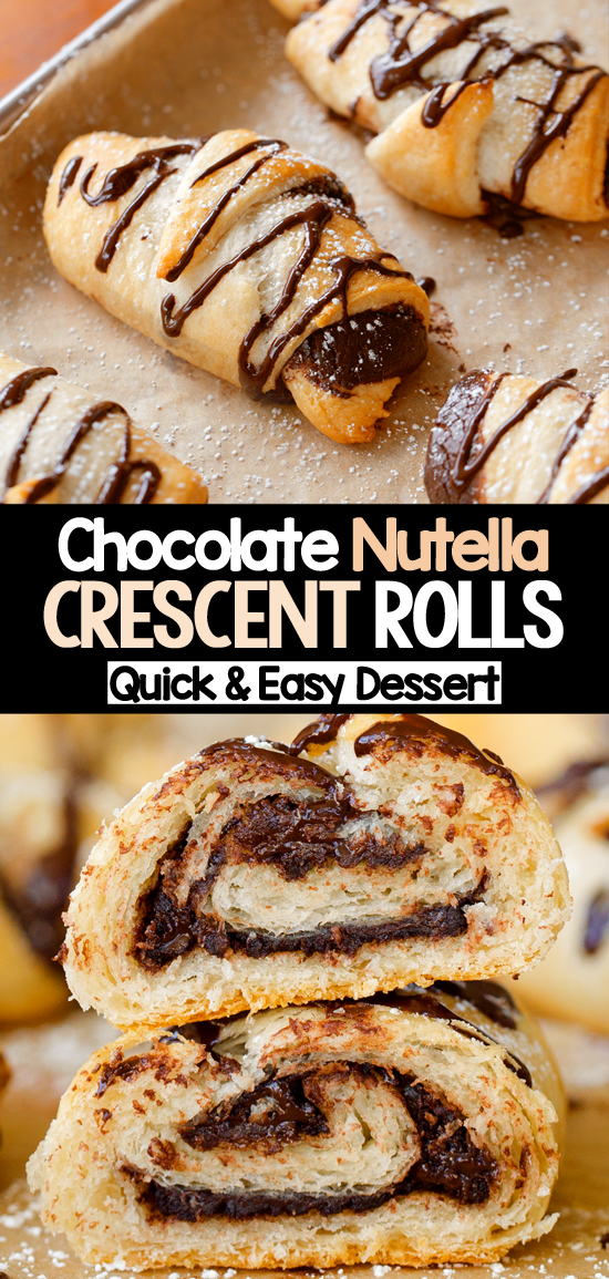 Chocolate Nutella Croissants - Easy Breakfast Idea Chocolate Nutella Croissants - Easy Breakfast Idea