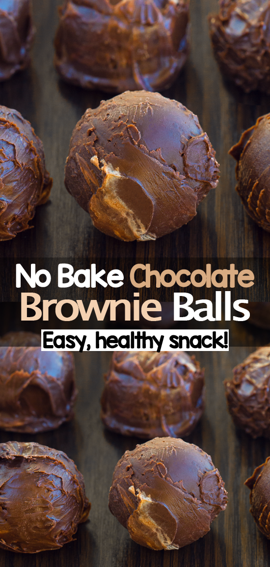No Bake Brownie Chocolate Snack Balls No Bake Brownie Chocolate Snack Balls