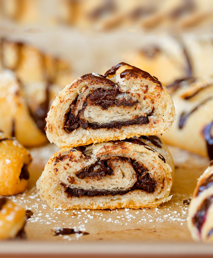 Chocolate Nutella Swirl Pastry Rolls Chocolate Nutella Swirl Pastry Rolls