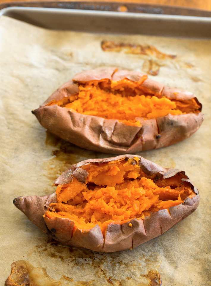 Microwave Sweet Potatoes
