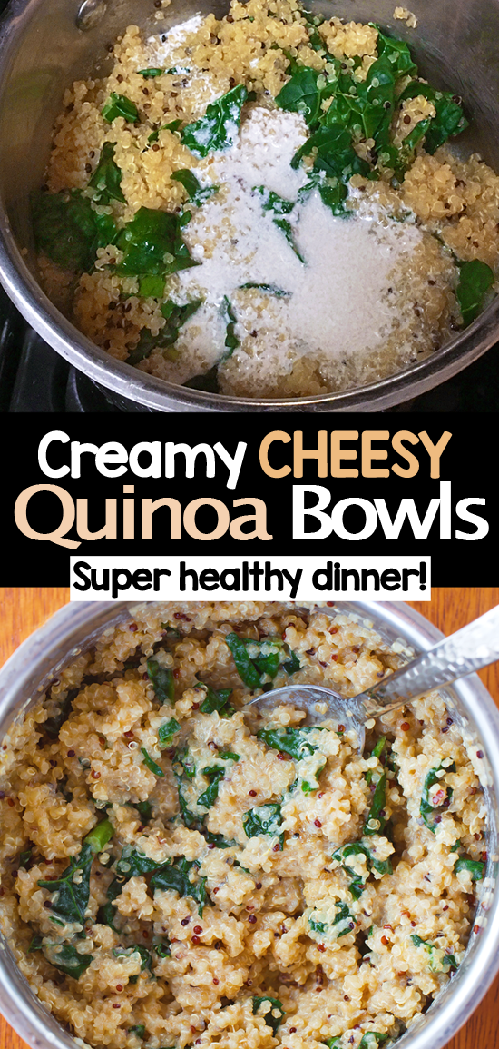 Creamy Cheesy Vegan Quinoa Recipe Creamy Cheesy Vegan Quinoa Recipe