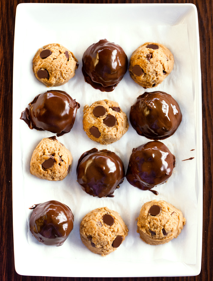 Chocolate Chip Cookie Dough Truffles