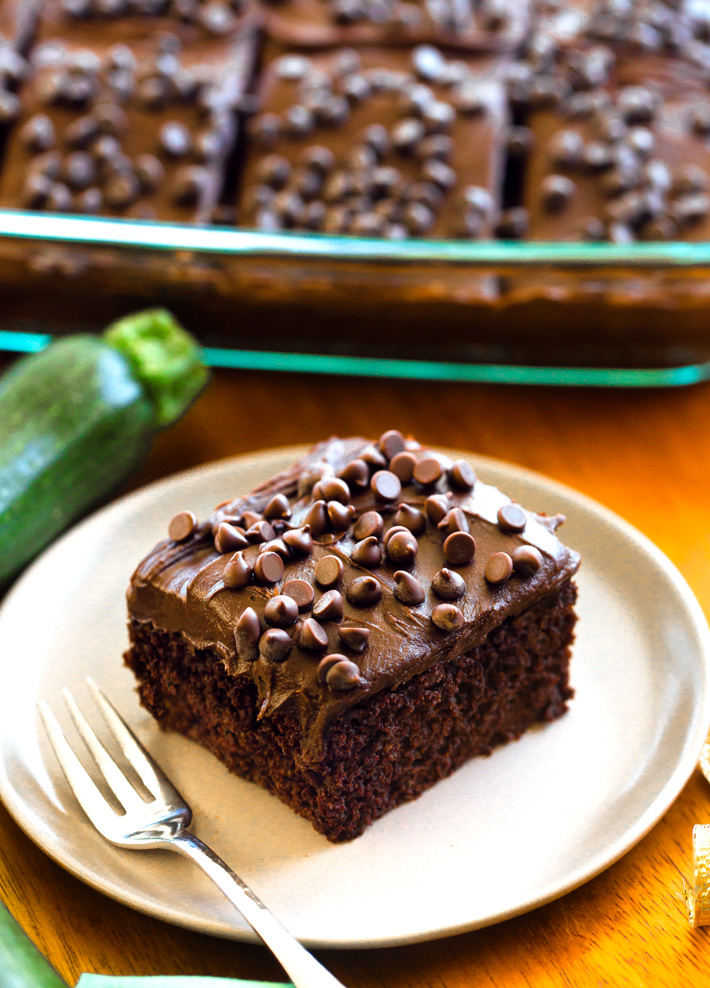 Frosted Zucchini Chocolate Cake Frosted Zucchini Chocolate Cake