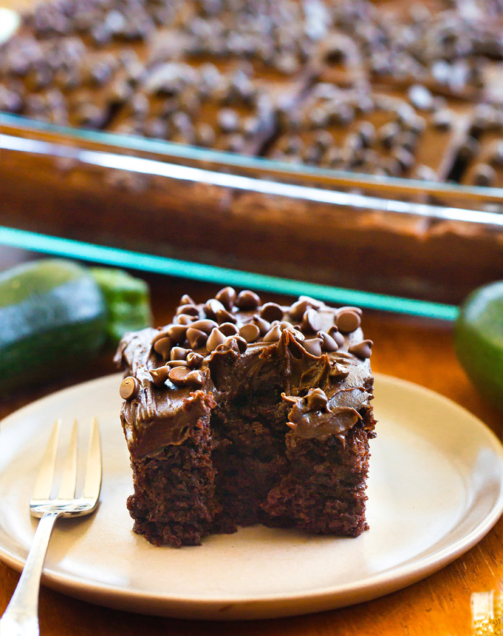 Healthy Chocolate Zucchini Cake