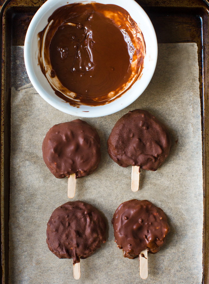 Peanut Butter Frozen Yogurt Pops Peanut Butter Frozen Yogurt Pops