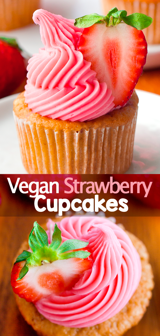 Strawberry Cupcakes With Vegan Strawberry Buttercream (Gluten Free, Egg Free) Strawberry Cupcakes With Vegan Strawberry Buttercream (Gluten Free, Egg Free)