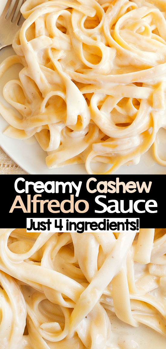 4 Ingredient Easy Cashew Cream Pasta Alfredo Sauce 4 Ingredient Easy Cashew Cream Pasta Alfredo Sauce