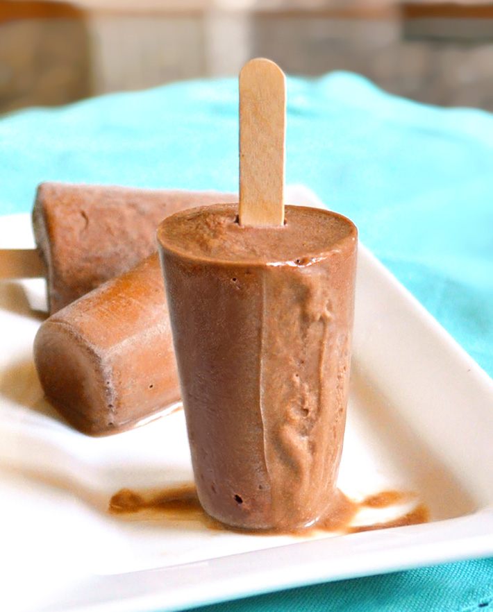 Healthy Chocolate Fudgsicles
