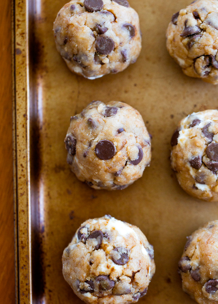 Giant Chocolate Chip Cheesecake Stuffed Cookie Recipe Giant Chocolate Chip Cheesecake Stuffed Cookie Recipe