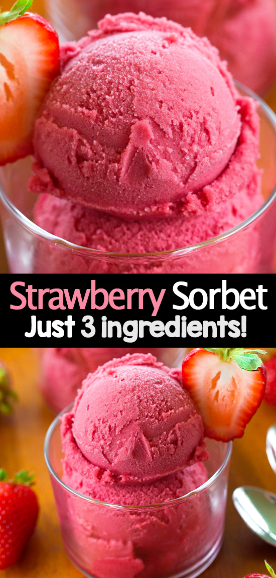 Low Calorie Strawberry Sorbet Frozen Dessert Low Calorie Strawberry Sorbet Frozen Dessert
