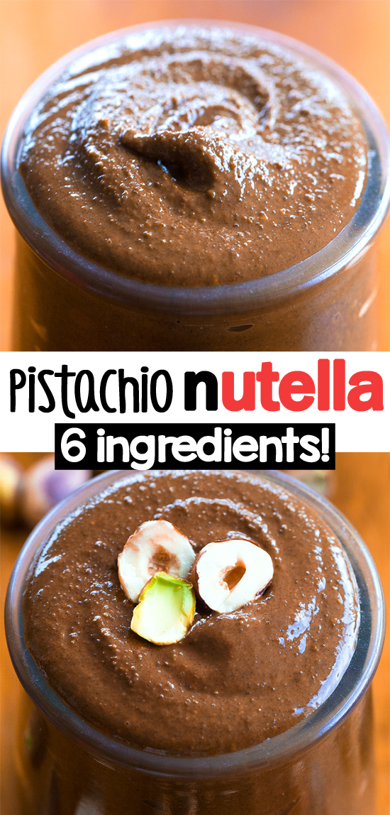 Dark Chocolate Pistachio Hazelnut Butter (Copycat Nutella Recipe) Dark Chocolate Pistachio Hazelnut Butter (Copycat Nutella Recipe)