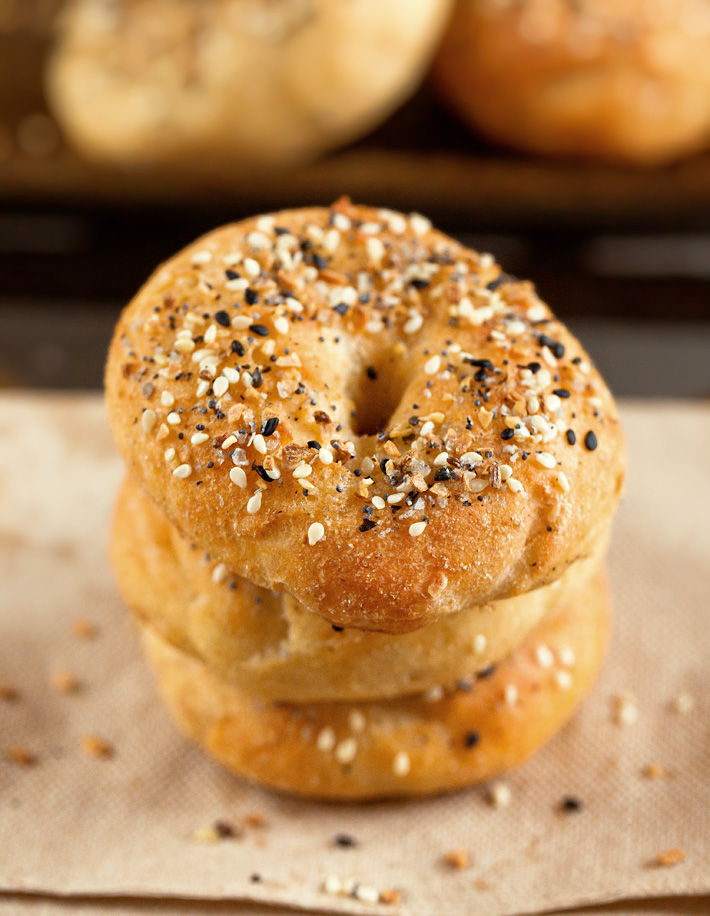 Homemade Everything Bagels (2 Ingredient Recipe) Homemade Everything Bagels (2 Ingredient Recipe)