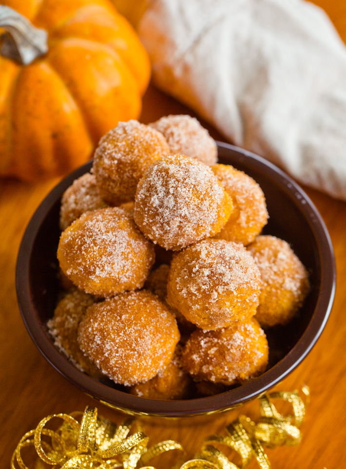Pumpkin Donut Holes