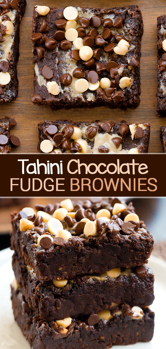 Dark Chocolate Tahini Fudge Brownie Recipe Dark Chocolate Tahini Fudge Brownie Recipe
