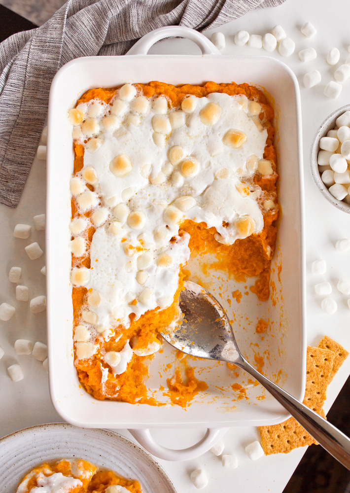 Vegan Sweet Potato Casserole With Vegan Marshmallows Vegan Sweet Potato Casserole With Vegan Marshmallows