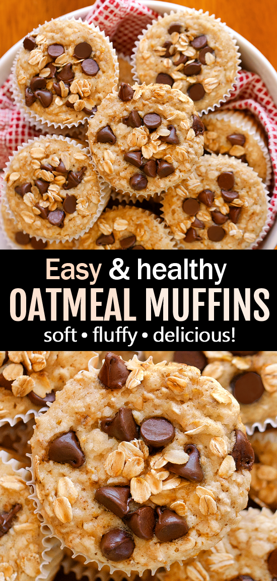 Healthy Snack Oatmeal Chocolate Chip Muffins Healthy Snack Oatmeal Chocolate Chip Muffins