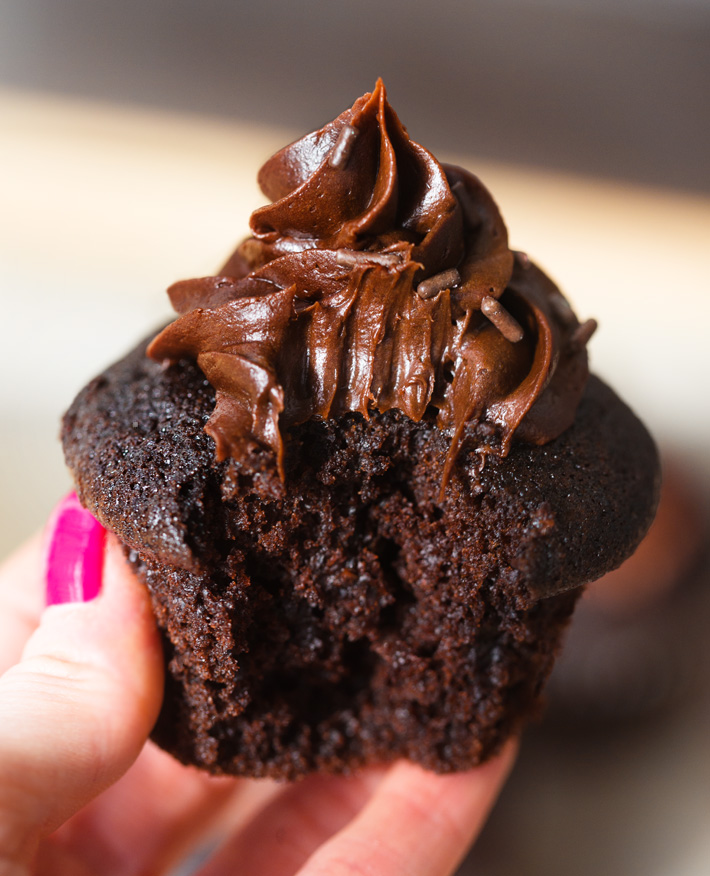 Vegan Chocolate Cupcake With Vegan Chocolate Frosting Vegan Chocolate Cupcake With Vegan Chocolate Frosting
