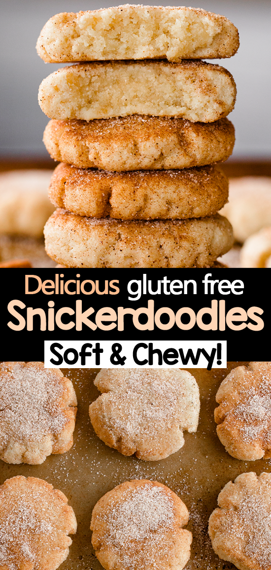 Soft, Chewy Gluten Free Snickerdoodle Christmas Cookies Soft, Chewy Gluten Free Snickerdoodle Christmas Cookies