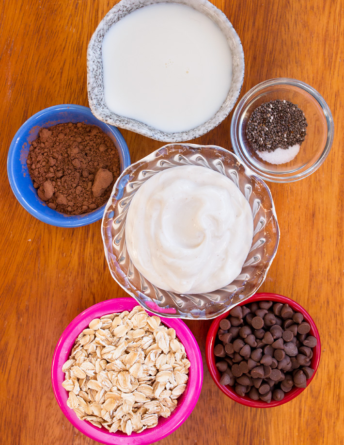 Chocolate Overnight Oats Ingredients Chocolate Overnight Oats Ingredients