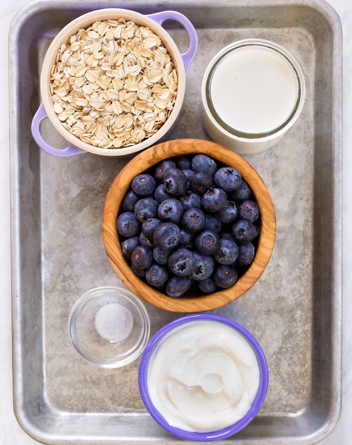 Blueberry Overnight Oats Ingredients Blueberry Overnight Oats Ingredients