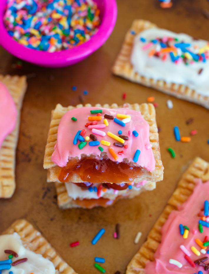 Toaster Pastries with Strawberry Jam and Sprinkles Toaster Pastries with Strawberry Jam and Sprinkles