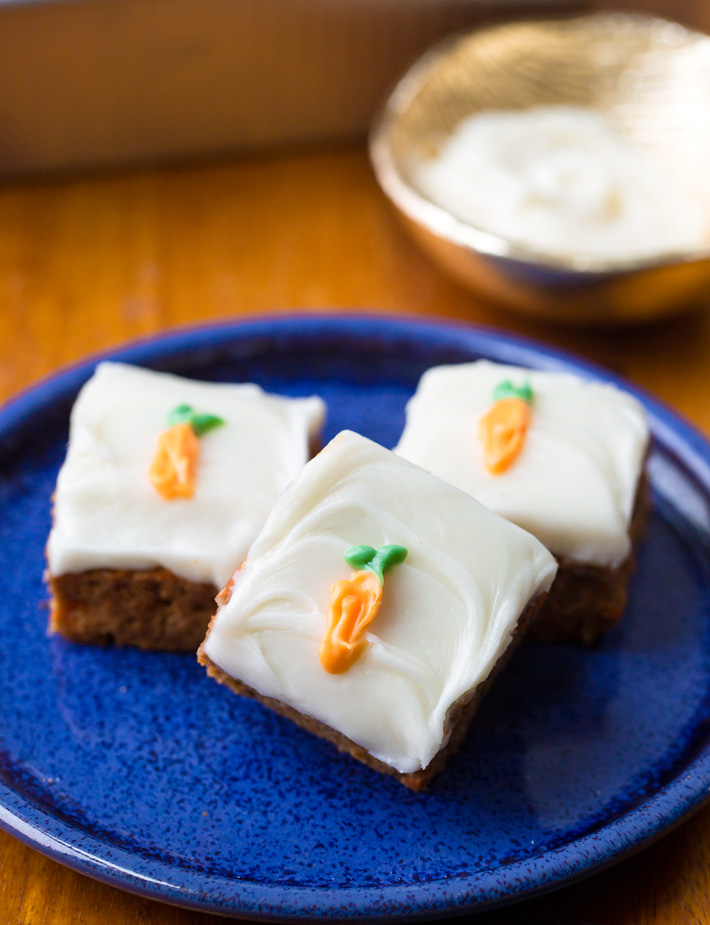 Frosted Carrot Bars (Easter Dessert Idea) Frosted Carrot Bars (Easter Dessert Idea)