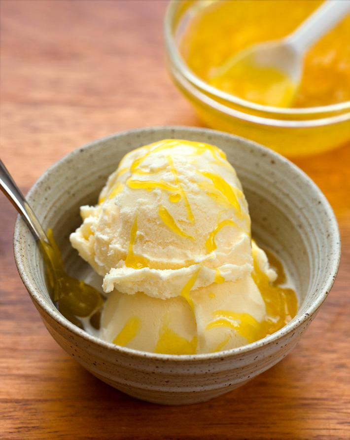 Lemon Curd Topping With Ice Cream Lemon Curd Topping With Ice Cream