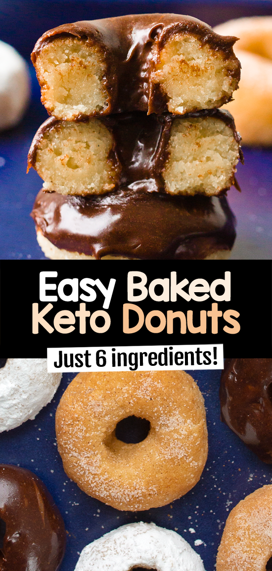 Easy Baked Keto Donuts (Glazed, Powdered, And Chocolate)