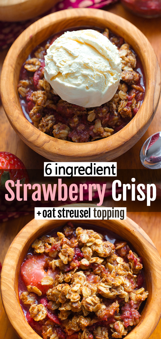 Easy Strawberry Crisp Dessert With Oat Topping Easy Strawberry Crisp Dessert With Oat Topping