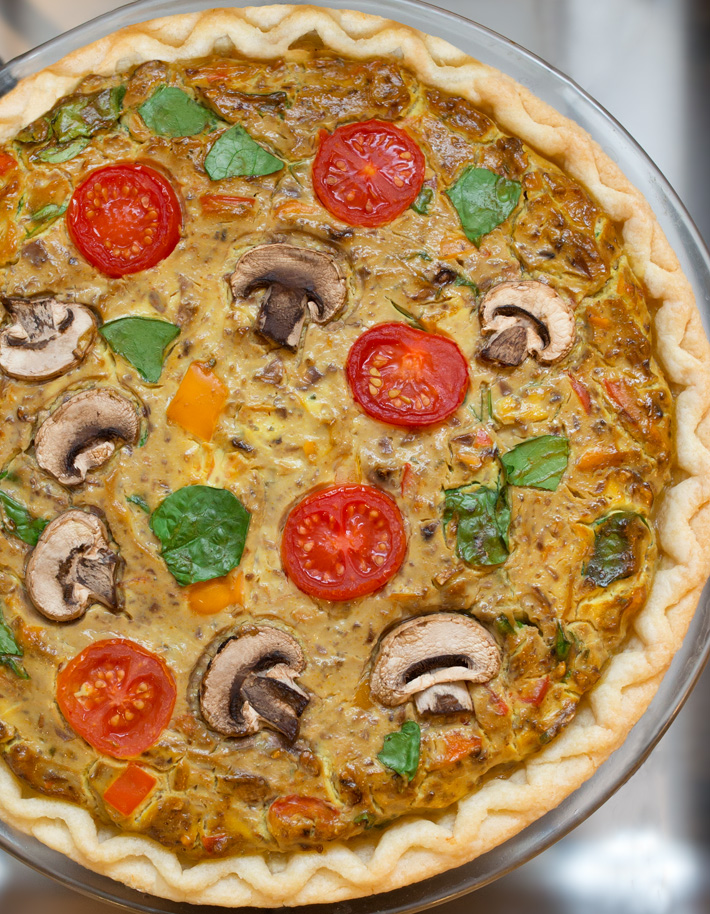 Eggless Quiche (Dairy Free) Eggless Quiche (Dairy Free)