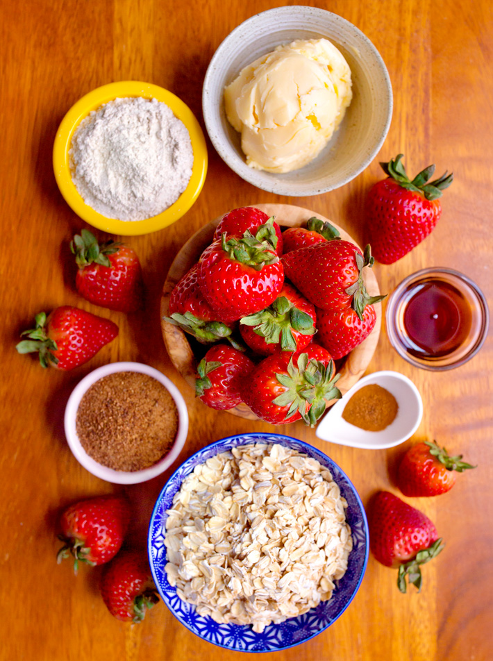 Homemade Strawberry Crumble Ingredients Homemade Strawberry Crumble Ingredients