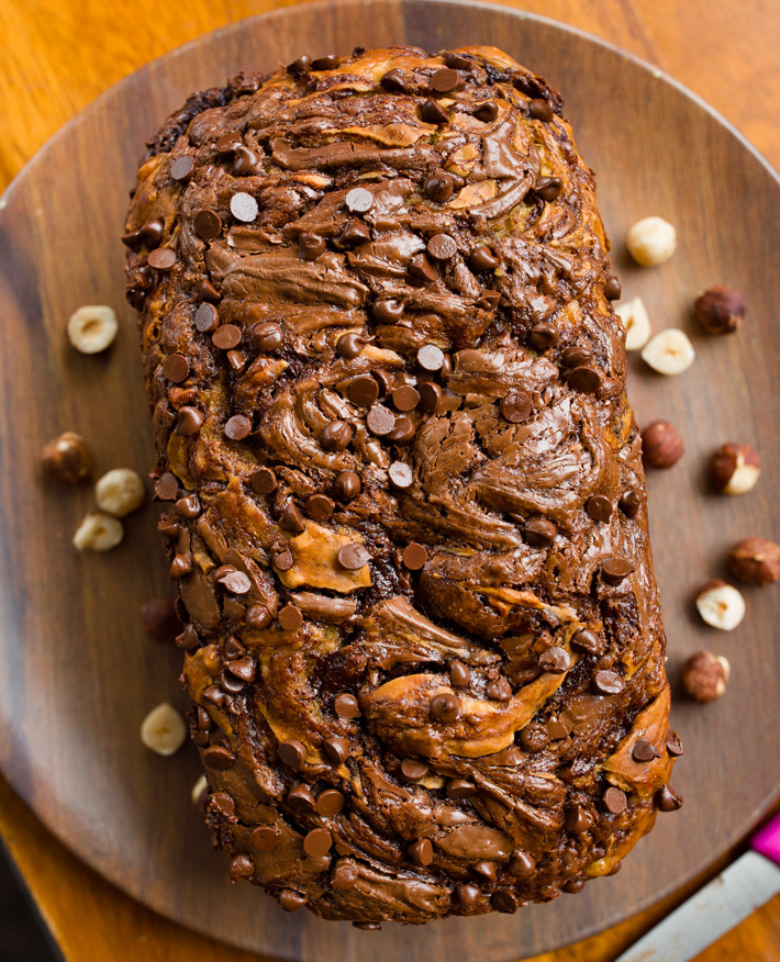 Marbled Banana Bread With Nutella