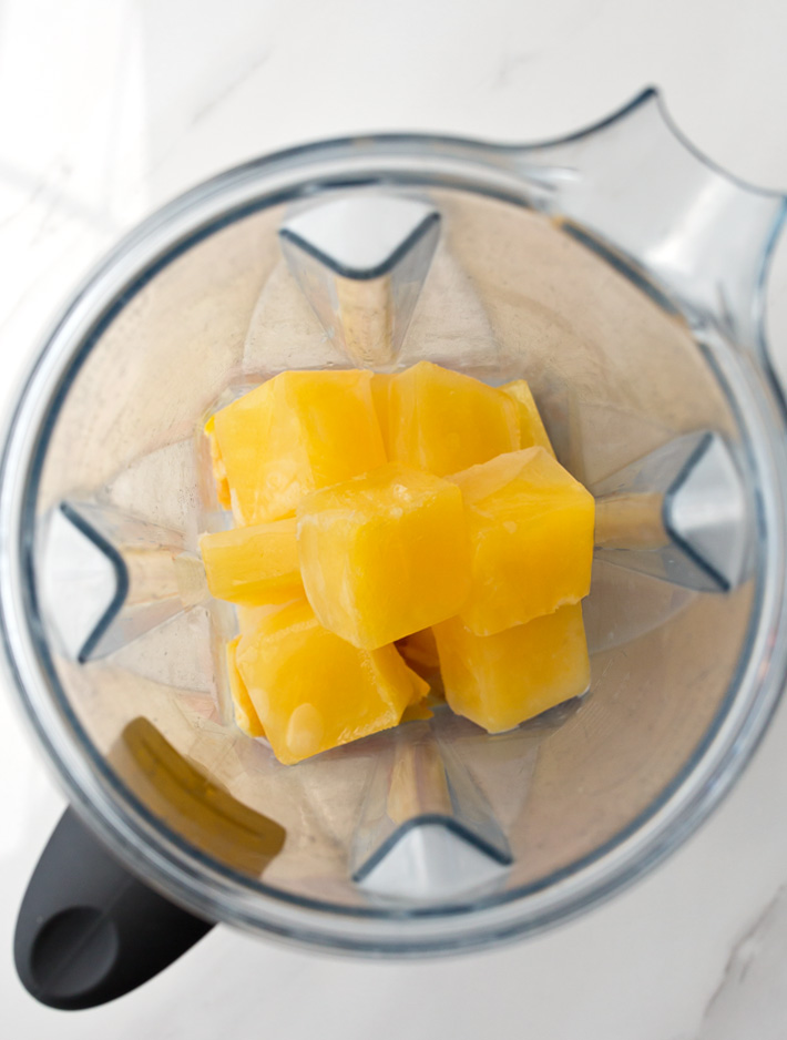 Orange Juice Ice Cubes In Blender Orange Juice Ice Cubes In Blender