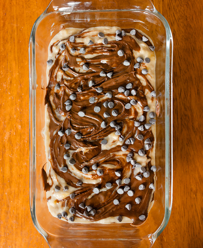 Unbaked Banana Bread Loaf Cake Unbaked Banana Bread Loaf Cake