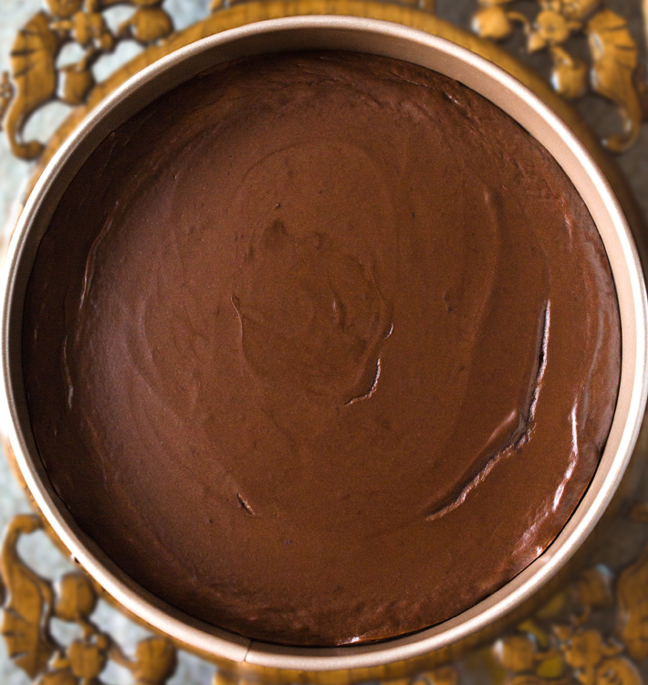 Whole Chocolate Cheesecake In Springform Pan Whole Chocolate Cheesecake In Springform Pan
