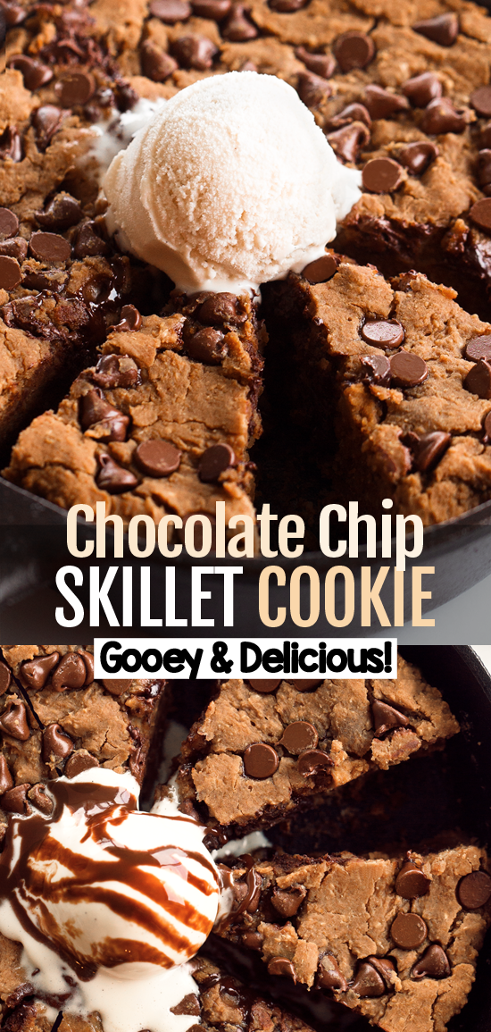 Cast Iron Deep Dish Skillet Chocolate Chip Cookie