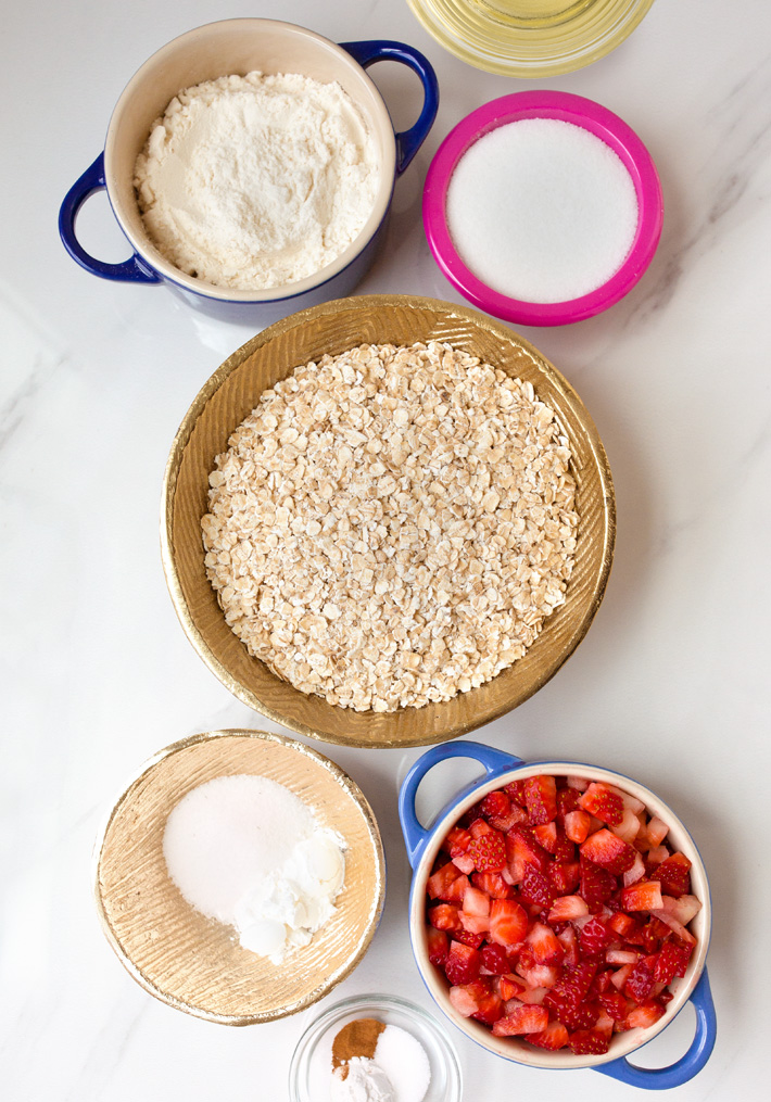 Strawberry Oatmeal Bars Ingredients Strawberry Oatmeal Bars Ingredients