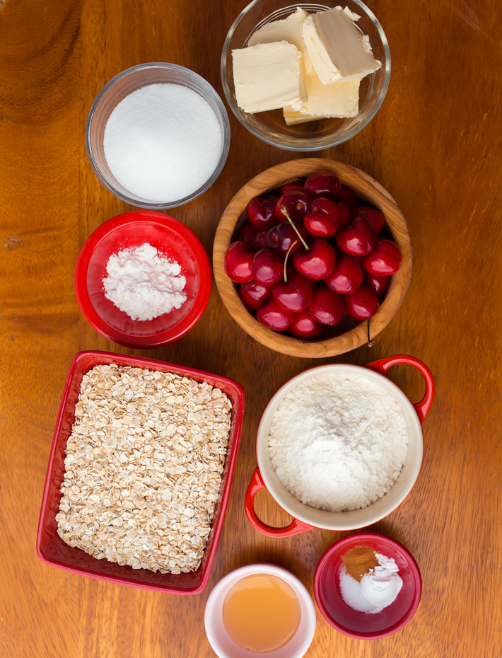 Cherry Oat Crumb Bar Ingredients Cherry Oat Crumb Bar Ingredients