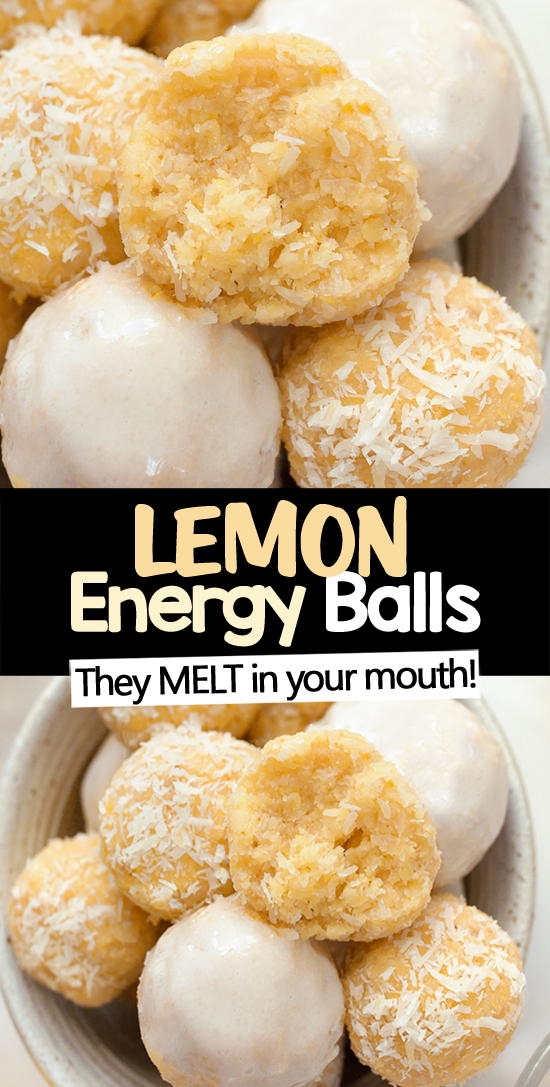 Lemon Coconut Energy Snack Balls (Keto, Paleo)