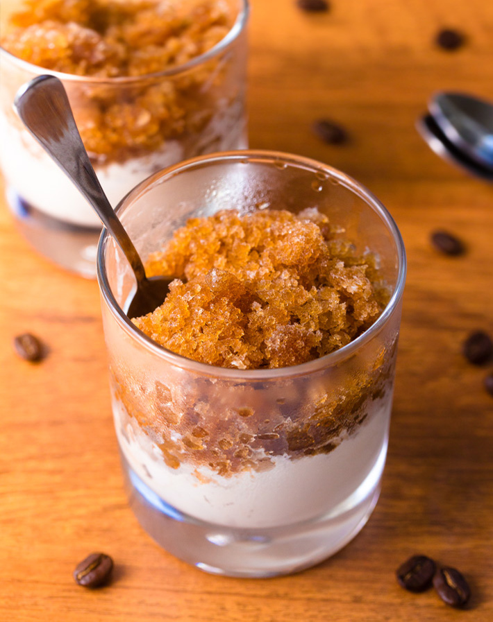 Sicilian Granita (Granita al Caffè Con Panna)