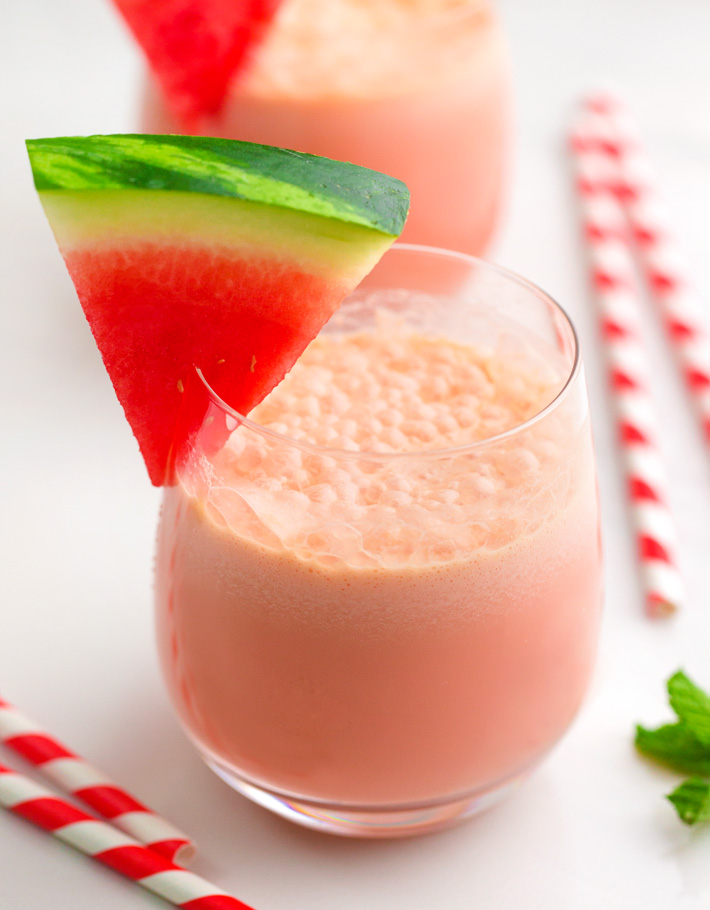 Vegan Watermelon Shake With Mint Vegan Watermelon Shake With Mint