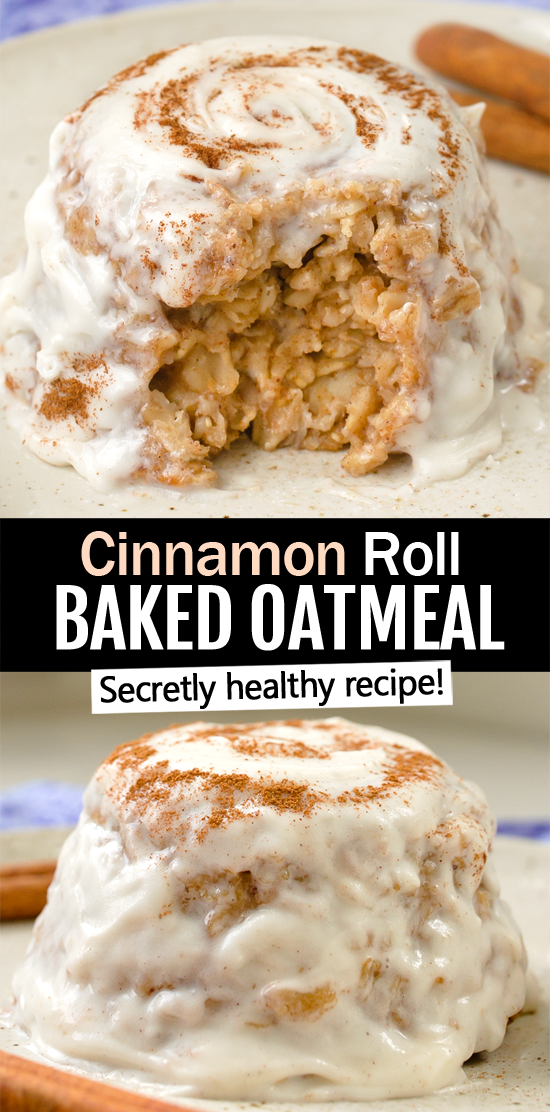 Breakfast Cinnamon Roll Baked Oats (Vegan, Egg Free, Gluten Free) Breakfast Cinnamon Roll Baked Oats (Vegan, Egg Free, Gluten Free)