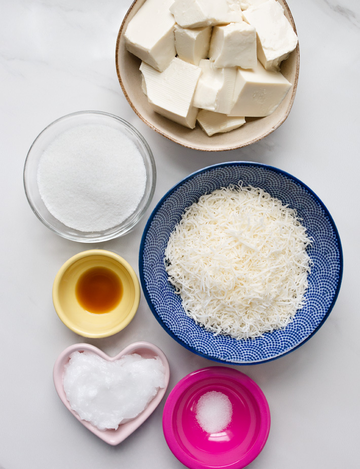 Vegan Tofu Dessert With Coconut Vegan Tofu Dessert With Coconut